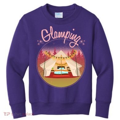 Glamping Fancy Camping  Kids Sweatshirt
