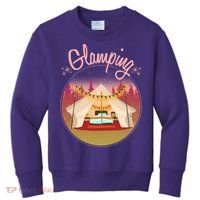 Glamping Fancy Camping  Kids Sweatshirt thumb 0
