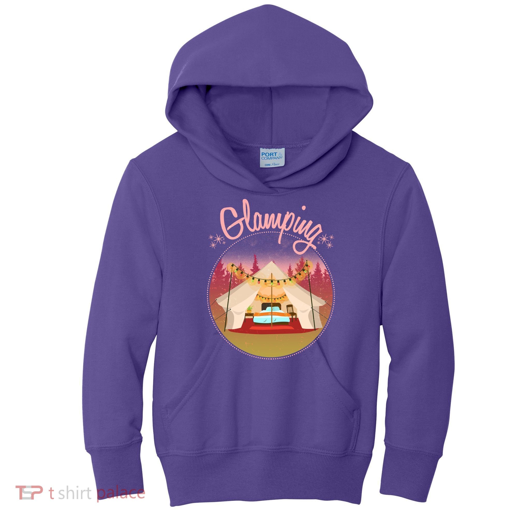 Glamping Fancy Camping  Kids Hoodie