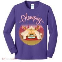 Glamping Fancy Camping  Kids Long Sleeve Shirt thumb 0