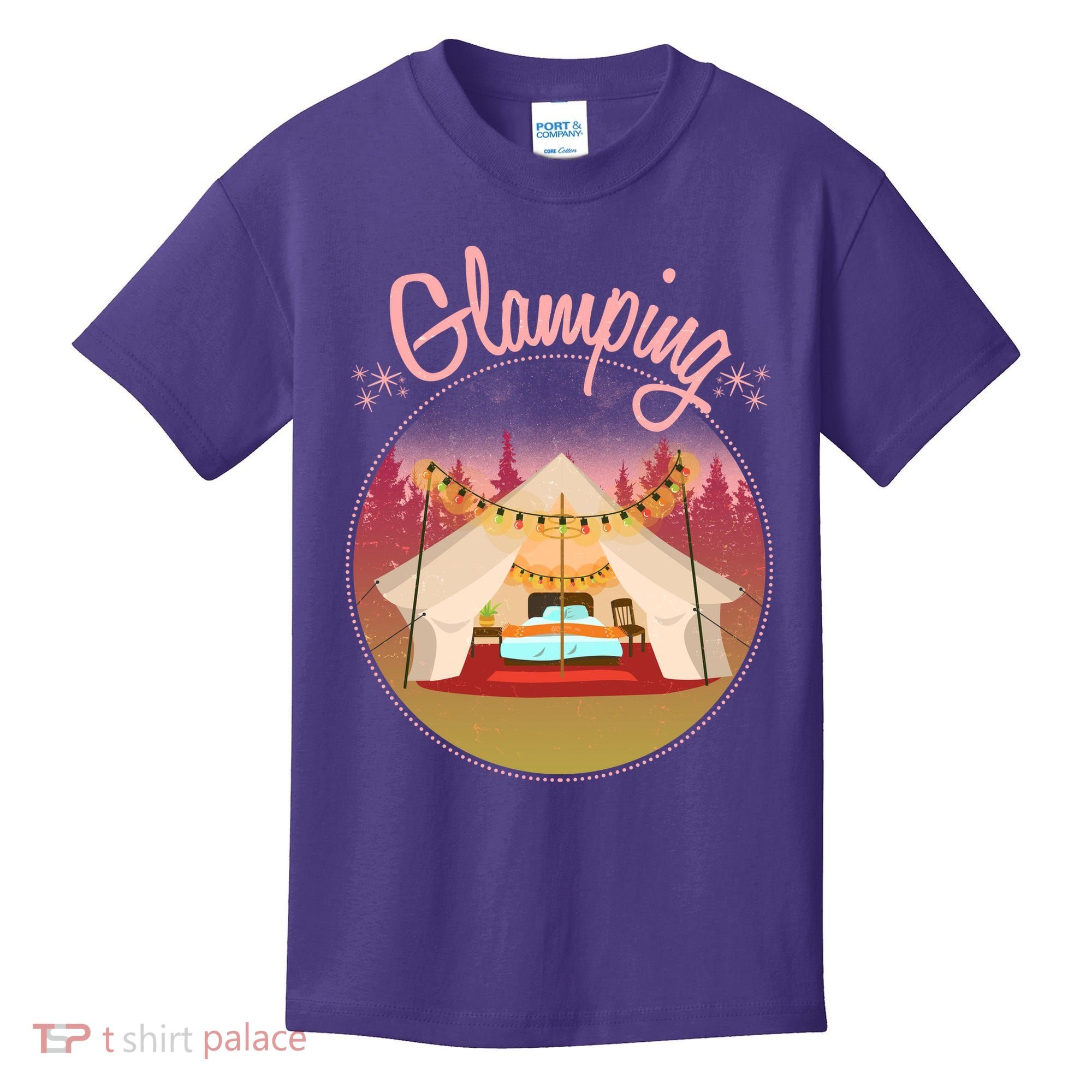 Glamping Fancy Camping  Kids T-Shirt