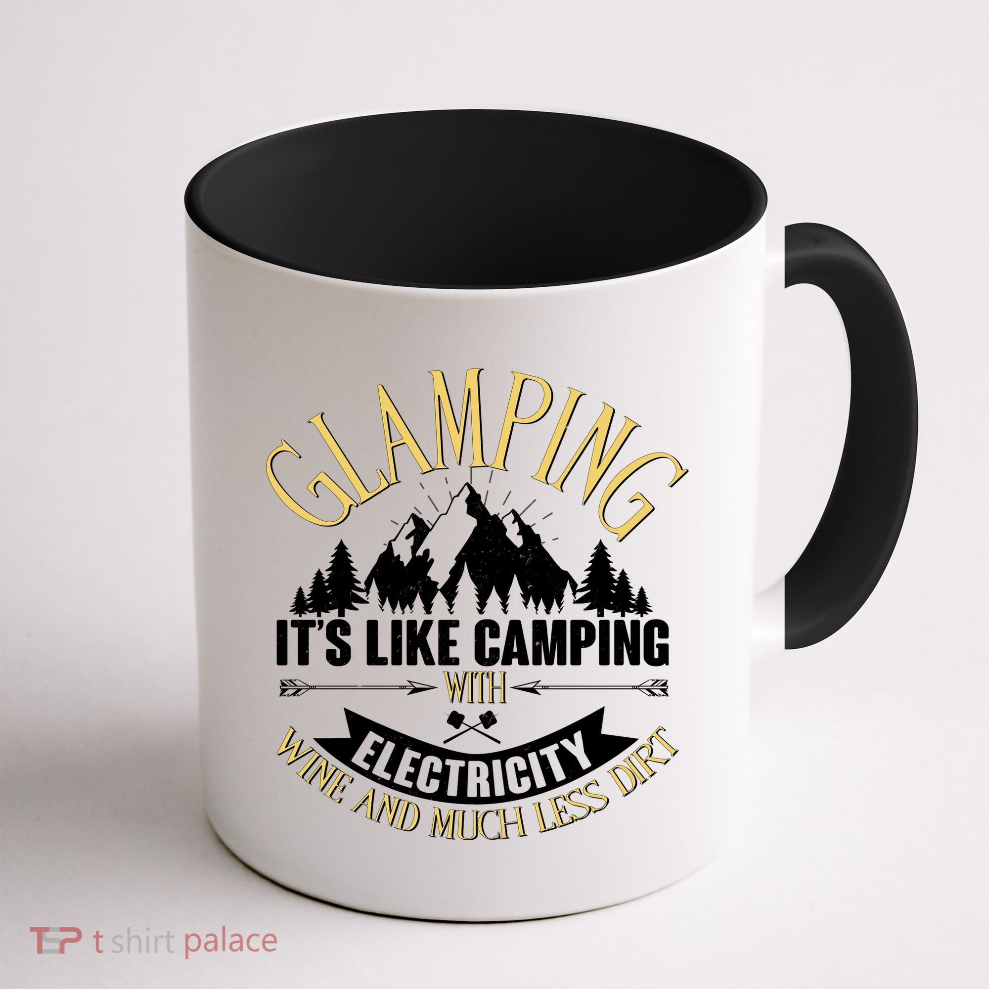 Glamping It's Like Camping with Electricity Coffee Mug
