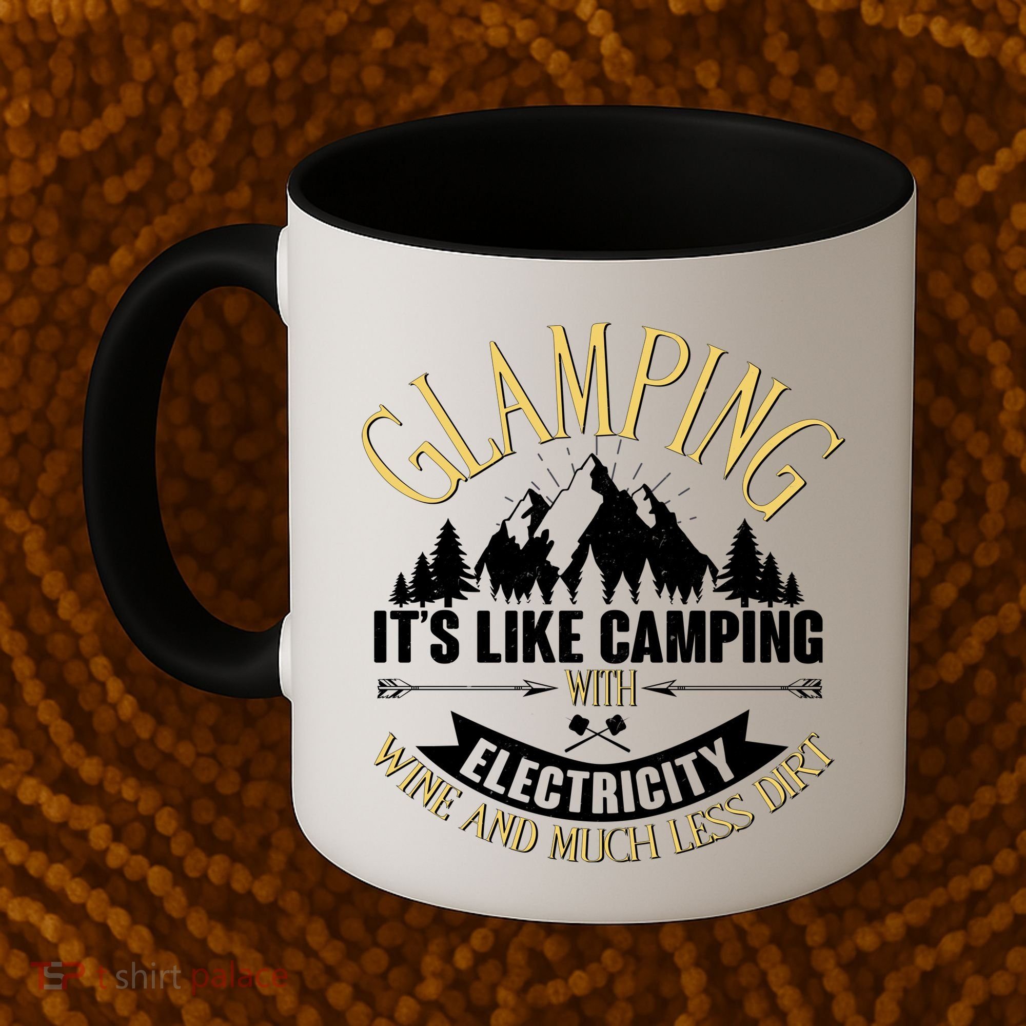 Glamping It's Like Camping with Electricity Coffee Mug