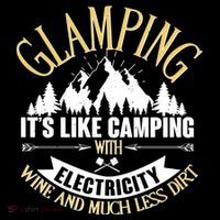 Glamping It's Like Camping with Electricity Ornament thumb 1
