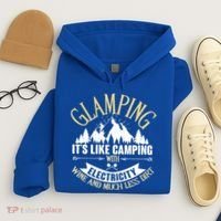 Glamping It's Like Camping with Electricity Hoodie thumb 4