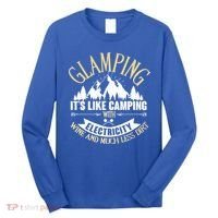 Glamping It's Like Camping with Electricity Long Sleeve Shirt thumb 0