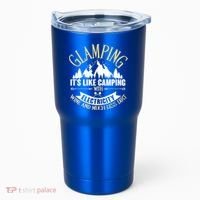 Glamping It's Like Camping with Electricity Tumbler thumb 0
