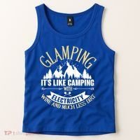 Glamping It's Like Camping with Electricity Tank Top thumb 2