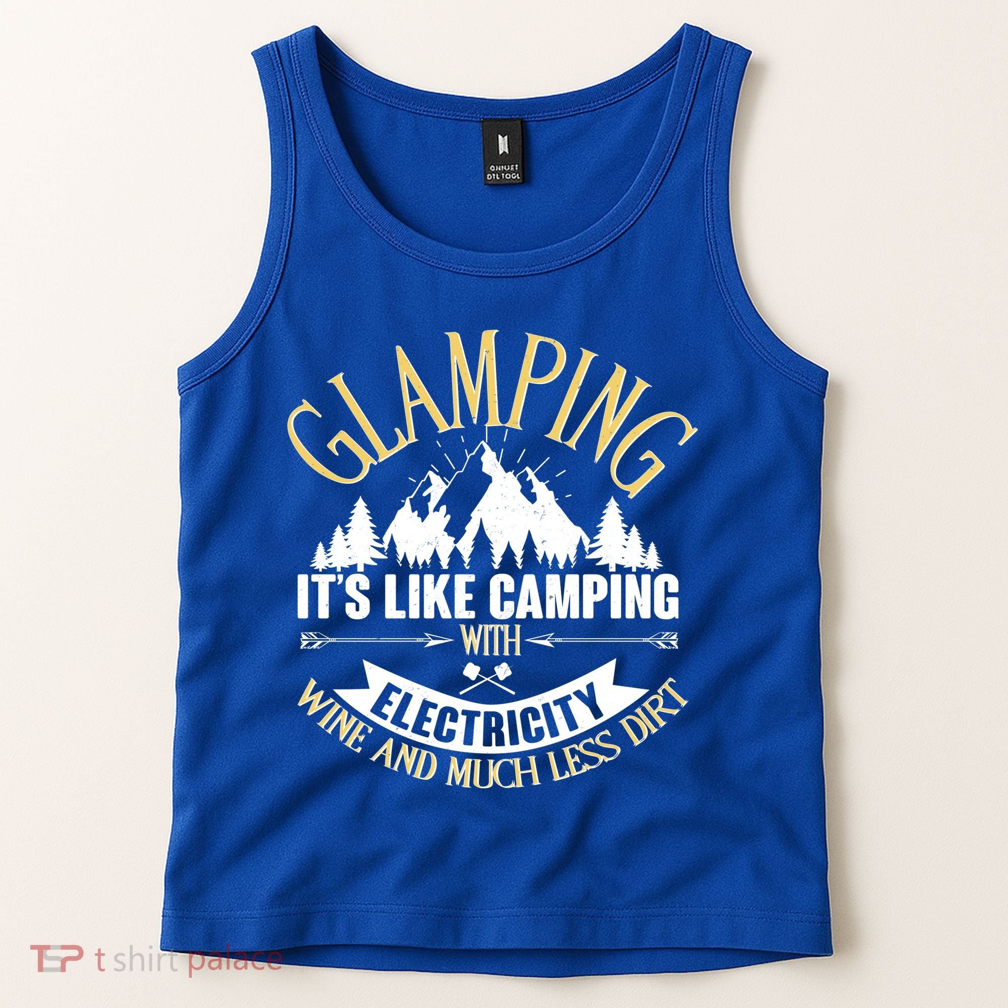 Glamping It's Like Camping with Electricity Tank Top