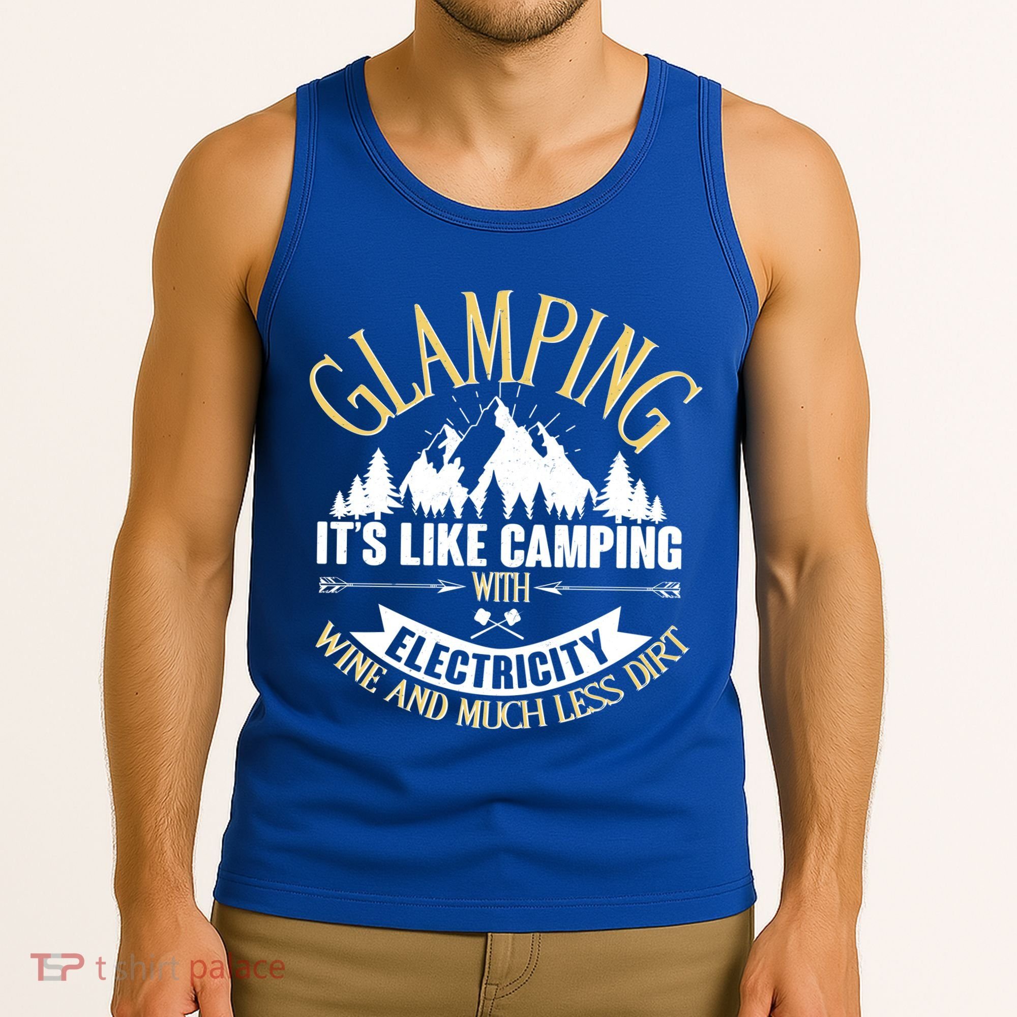Glamping It's Like Camping with Electricity Tank Top