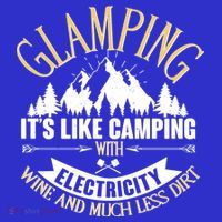 Glamping It's Like Camping with Electricity Women's T-Shirt thumb 6