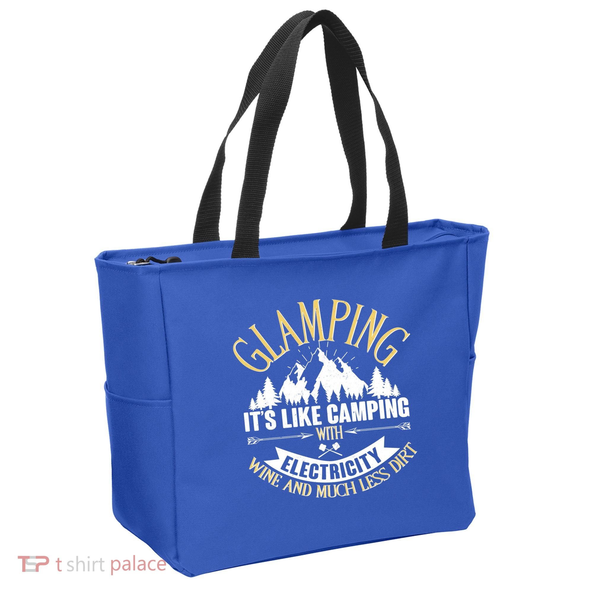 Glamping It's Like Camping with Electricity Tote Bag