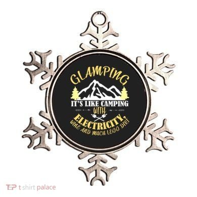 Glamping Like Camping With Electricity Wine Less Dirt Ornament