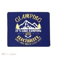 Glamping Like Camping With Electricity Wine Less Dirt Mousepad thumb 0