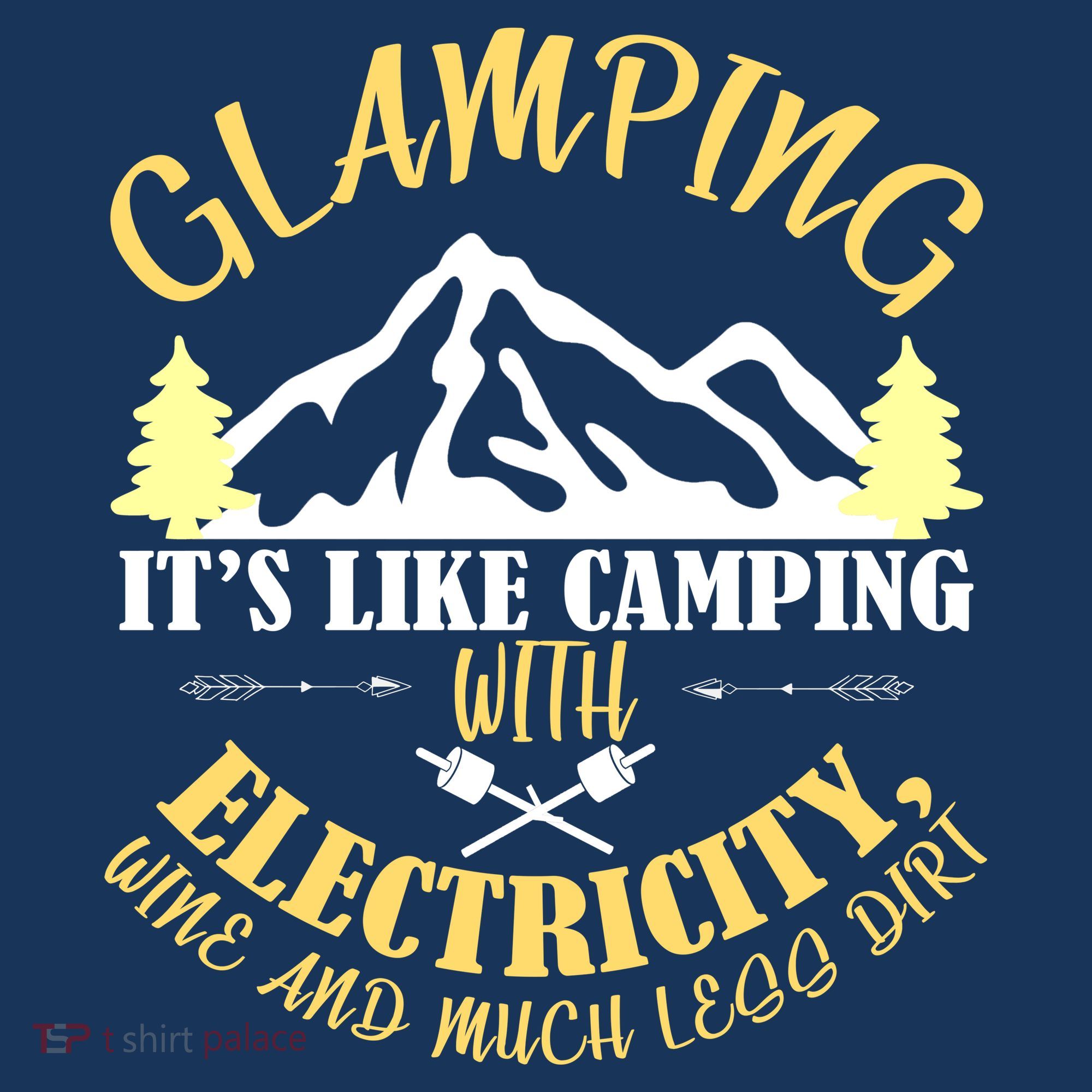 Glamping Like Camping With Electricity Wine Less Dirt Mousepad