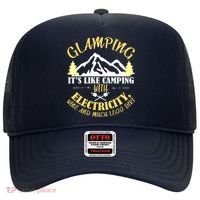 Glamping Like Camping With Electricity Wine Less Dirt Hat thumb 0