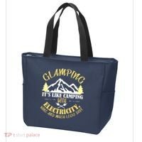 Glamping Like Camping With Electricity Wine Less Dirt Tote Bag thumb 3