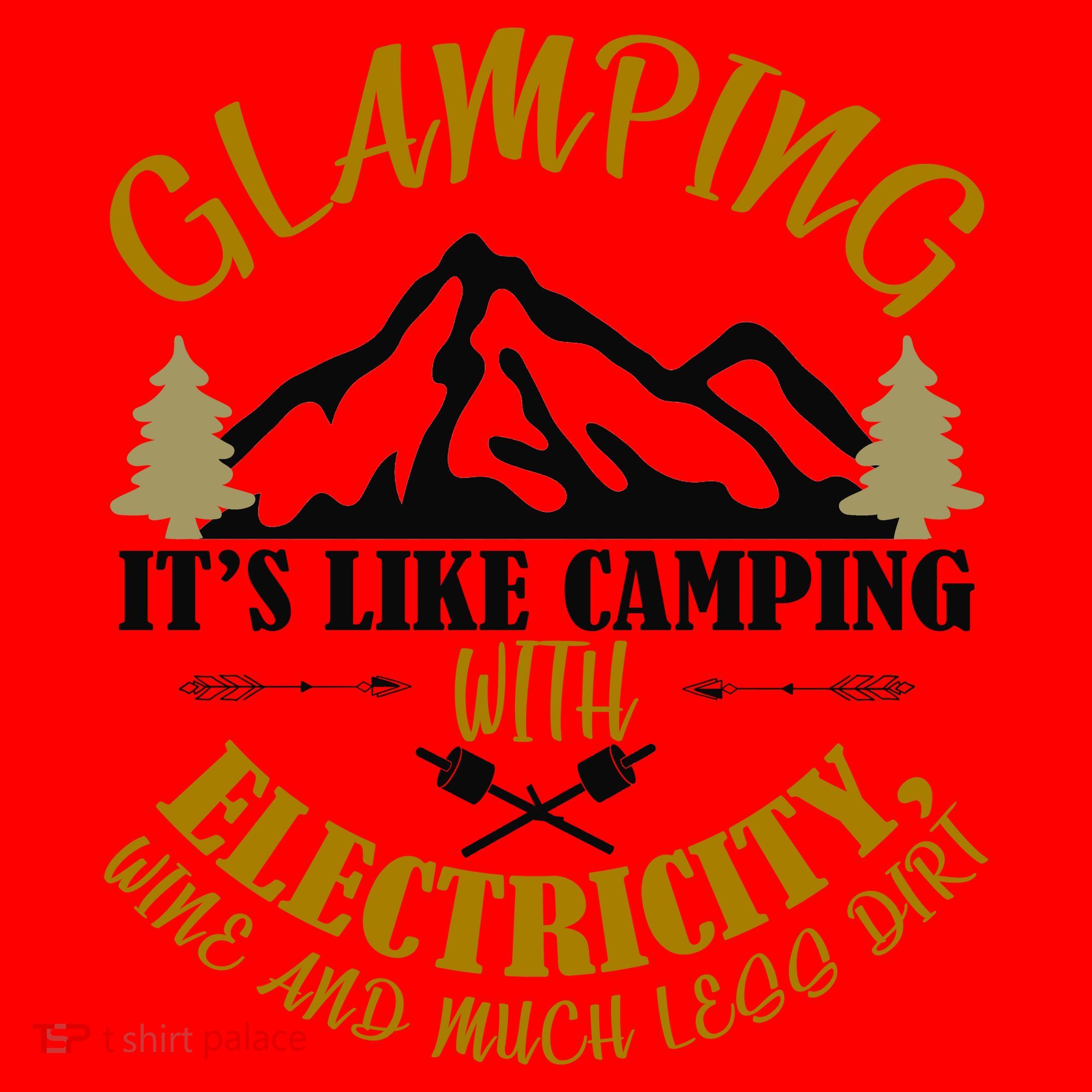Glamping Like Camping With Electricity Wine Less Dirt Santa Hat
