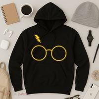 Glasses and Lightening Scar Wizard Logo Hoodie thumb 3