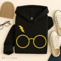 Glasses and Lightening Scar Wizard Logo Hoodie thumb 4