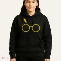 Glasses and Lightening Scar Wizard Logo Hoodie thumb 5