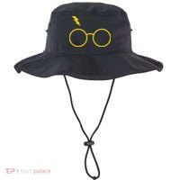 Glasses and Lightening Scar Wizard Logo Bucket Hat thumb 0