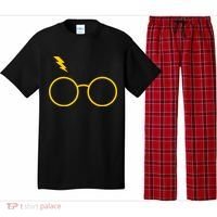 Glasses and Lightening Scar Wizard Logo Pajama Set thumb 0