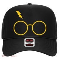 Glasses and Lightening Scar Wizard Logo Hat thumb 0