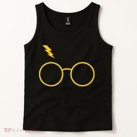 Glasses and Lightening Scar Wizard Logo Tank Top thumb 2