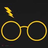 Glasses and Lightening Scar Wizard Logo Visor thumb 3