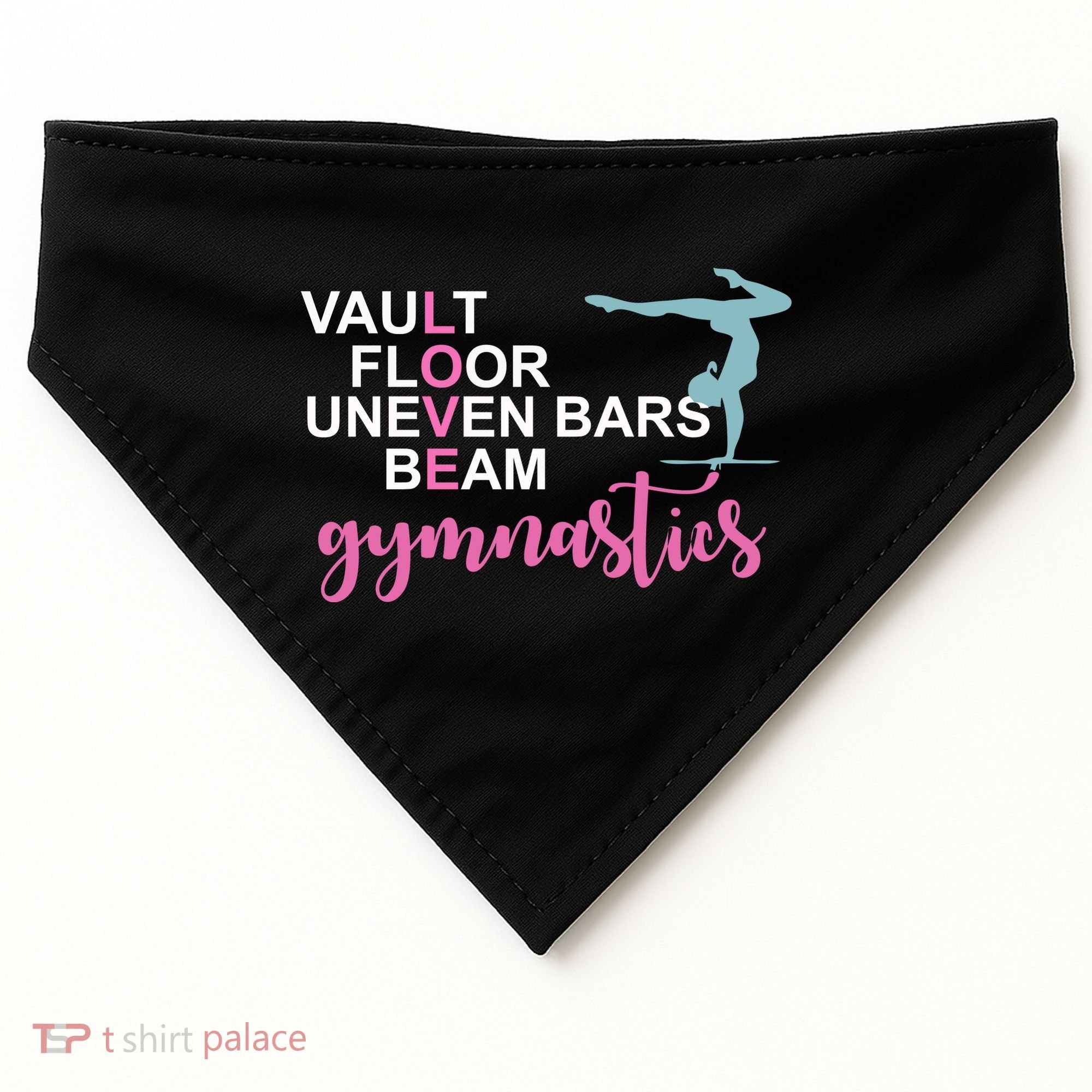 Gymnastics Love Beam Gymnastics USA-Made Doggie Bandana