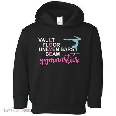 Gymnastics Love Beam Gymnastics Toddler Hoodie