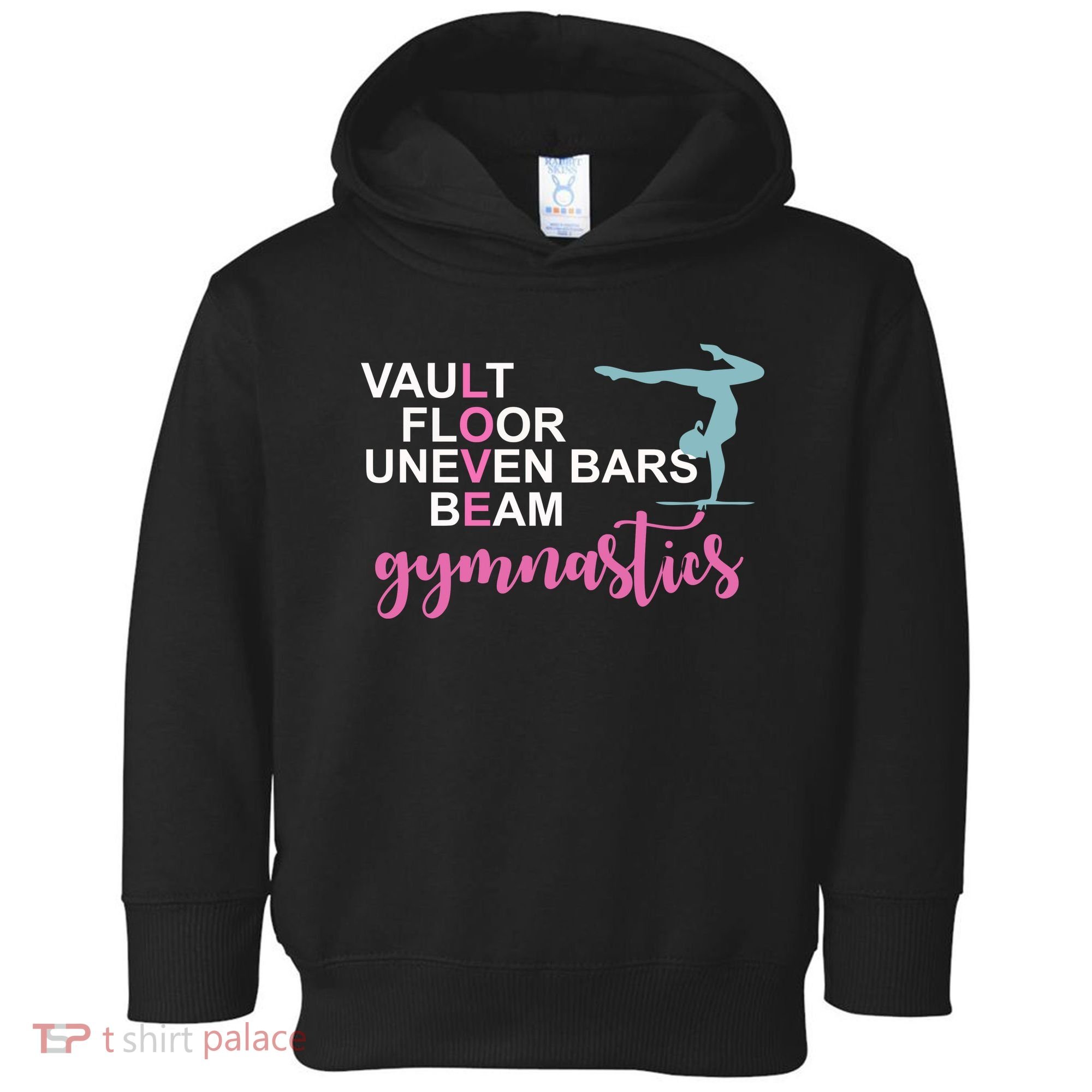 Gymnastics Love Beam Gymnastics Toddler Hoodie