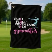 Gymnastics Love Beam Gymnastics Golf Towel thumb 1