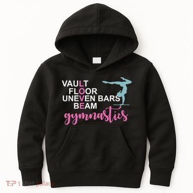 Gymnastics Love Beam Gymnastics Kids Hoodie