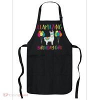 Girl Llama Birthday Llamazing Party Alpaca Balloons Gift Apron thumb 0