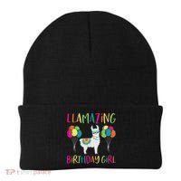Girl Llama Birthday Llamazing Party Alpaca Balloons Gift Beanie thumb 0