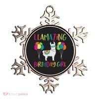 Girl Llama Birthday Llamazing Party Alpaca Balloons Gift Ornament thumb 0