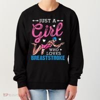 Girl Loves Breaststroke Breaststroke Swimmer Women's Sweatshirt thumb 0