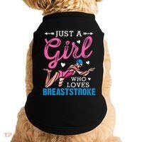 Girl Loves Breaststroke Breaststroke Swimmer Doggie Tank thumb 0