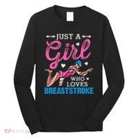 Girl Loves Breaststroke Breaststroke Swimmer Long Sleeve Shirt thumb 0