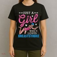 Girl Loves Breaststroke Breaststroke Swimmer T-Shirt thumb 4