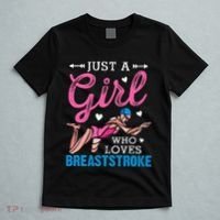 Girl Loves Breaststroke Breaststroke Swimmer T-Shirt thumb 5