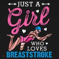 Girl Loves Breaststroke Breaststroke Swimmer T-Shirt thumb 7