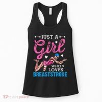Girl Loves Breaststroke Breaststroke Swimmer Women's Tank Top thumb 0