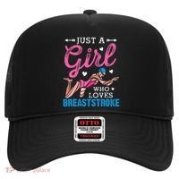 Girl Loves Breaststroke Breaststroke Swimmer Hat thumb 0