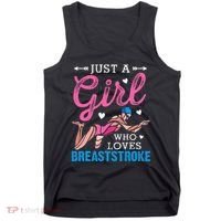 Girl Loves Breaststroke Breaststroke Swimmer Tank Top thumb 0