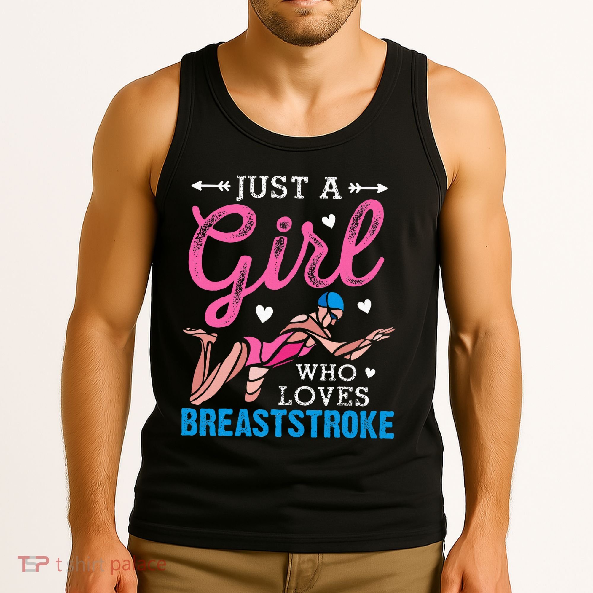Girl Loves Breaststroke Breaststroke Swimmer Tank Top