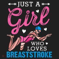 Girl Loves Breaststroke Breaststroke Swimmer Golf Towel thumb 3