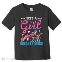 Girl Loves Breaststroke Breaststroke Swimmer Toddler T-Shirt thumb 0